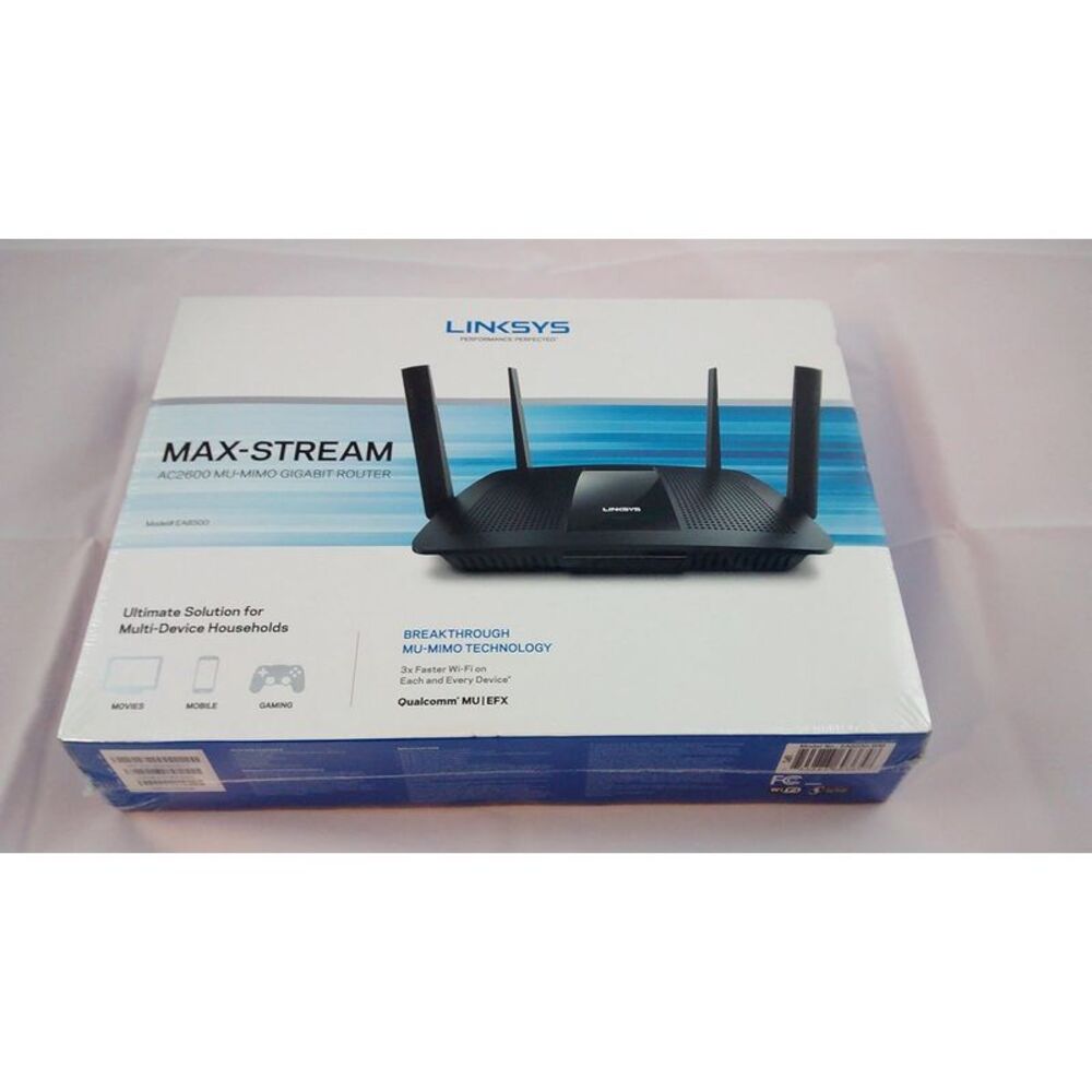 Linksys EA8500 AC2600 Dual-Band MU-MIMO Gigabit WiFi Router w/ USB 3.0 and eSATA